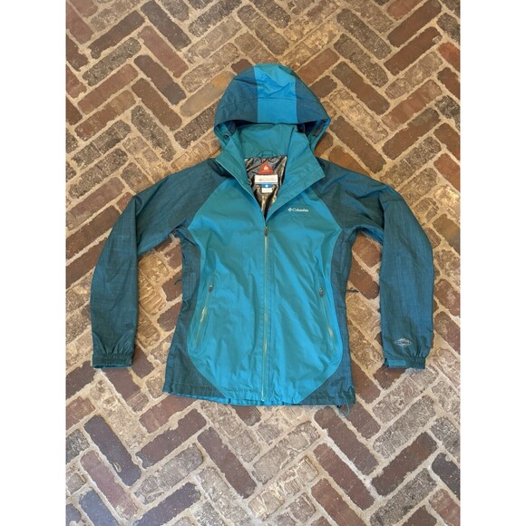 Columbia Women's Hot Thought Emerald Teal Jacket Size Small OmniHeat OmniTech - Picture 1 of 16